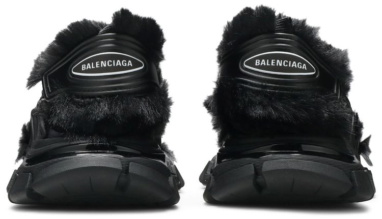Balenciaga Wmns Furry Sandal Black
