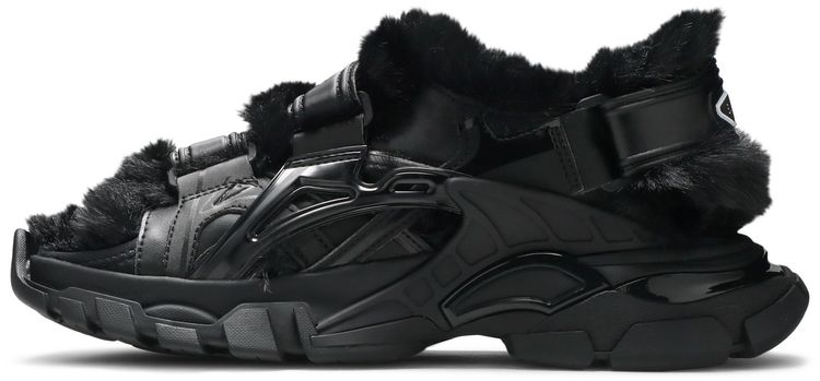Balenciaga Wmns Furry Sandal Black