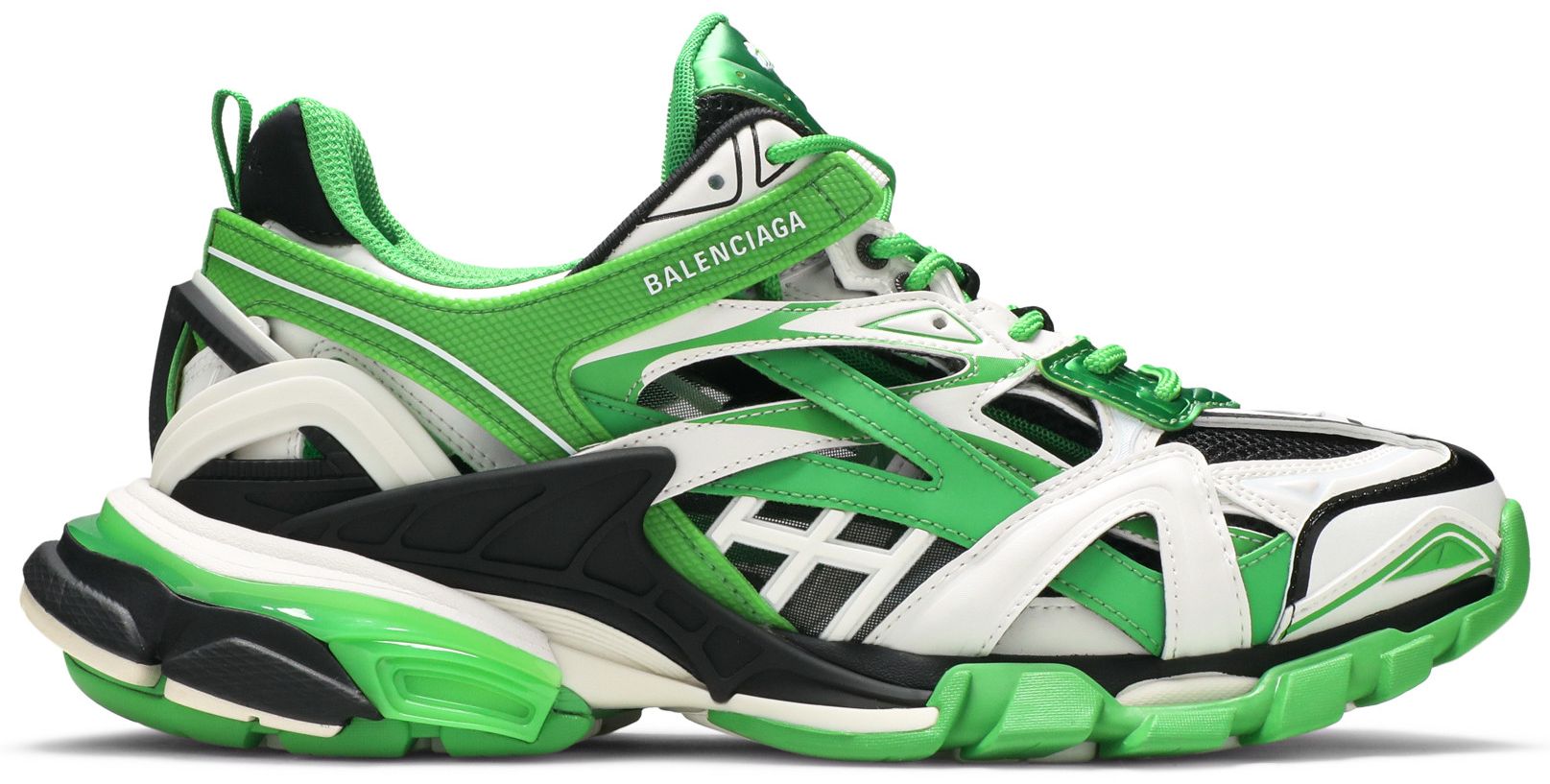 Buy Balenciaga Track.2 Sneaker 'White Green' 568614 W3AE2 3290 GOAT