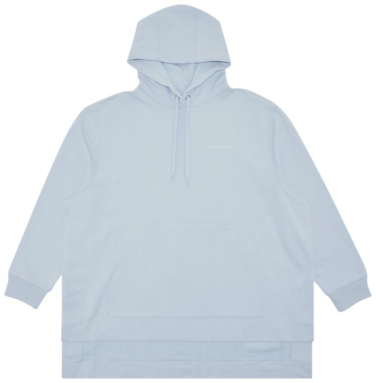 Burberry Aurore Deer Print Oversized Hoodie Pale Blue
