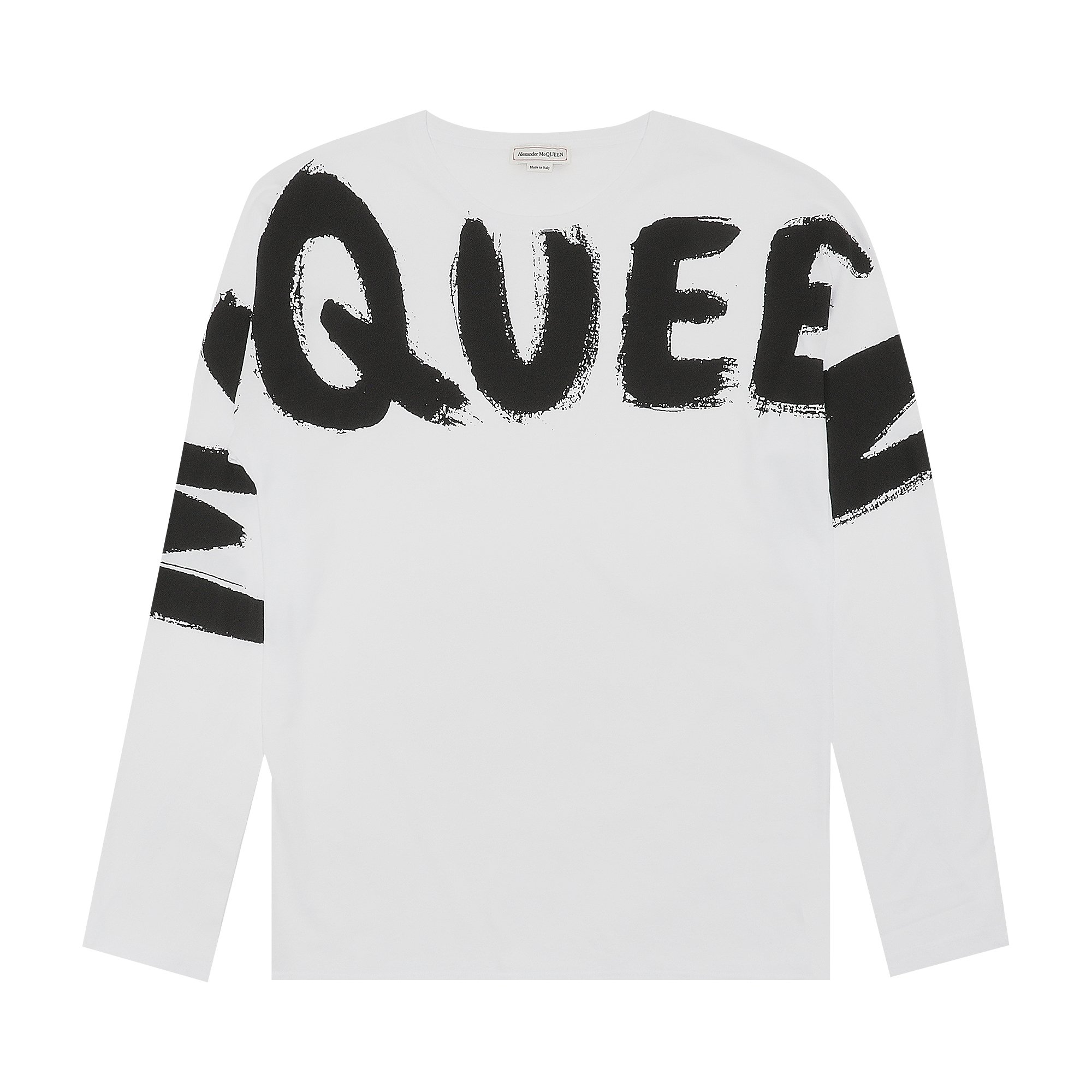 Buy Alexander McQueen Graffiti Long-Sleeve T-Shirt 'White/Mix