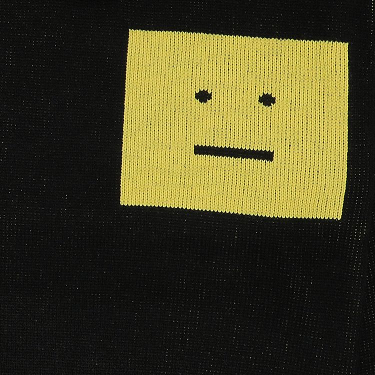 Acne Studios Face Sweater BlackYellow