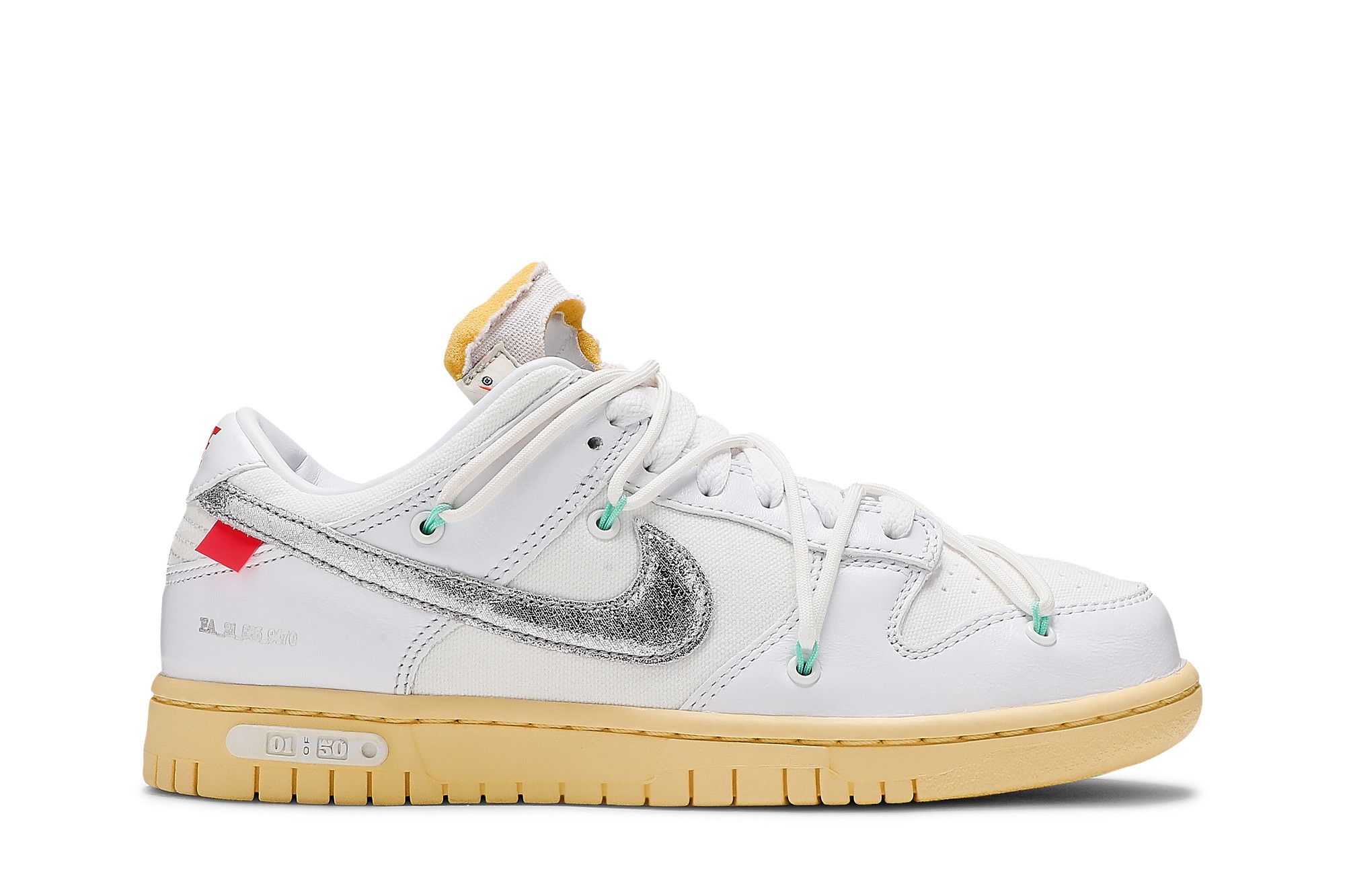 スニーカー【lot47】OFF-WHITE × NIKE DUNK LOW 1 OF 50 - スニーカー