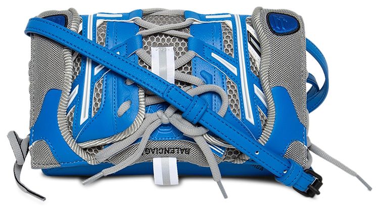 Balenciaga Sneakerhead Phone Holder Strap Bag BlueGrey