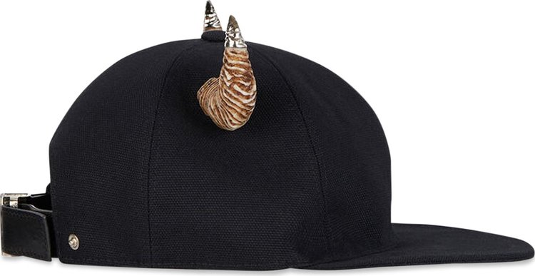 Givenchy Flat Cap With Horns BlackNatural