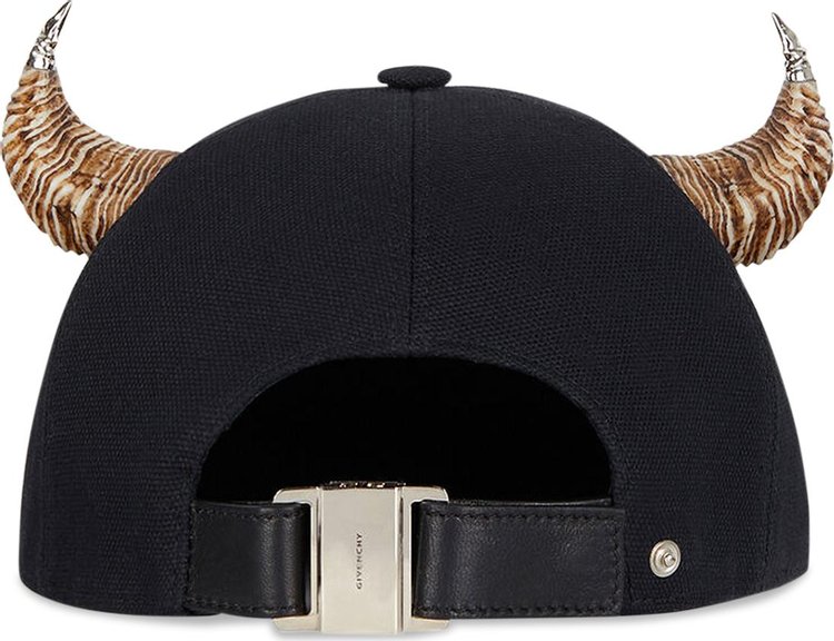 Givenchy Flat Cap With Horns BlackNatural