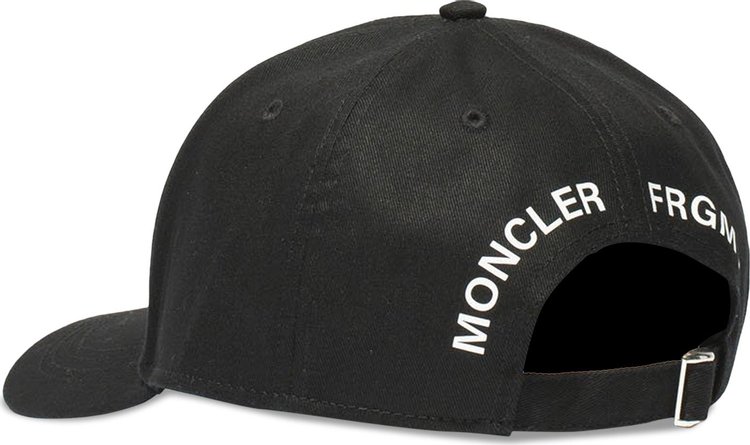 Moncler Genius x Frgmnt Hiroshi Fujiwara Logo Baseball Cap Black