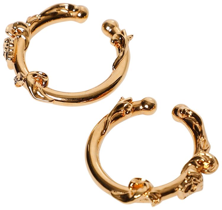 Versace Metal Earrings Versace Gold