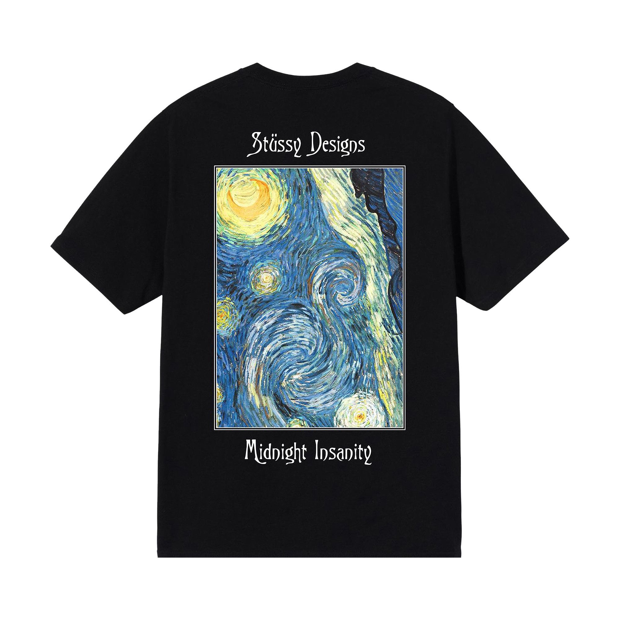 Buy Stussy Midnight Insanity Tee 'Black' - 1904689 BLAC | GOAT