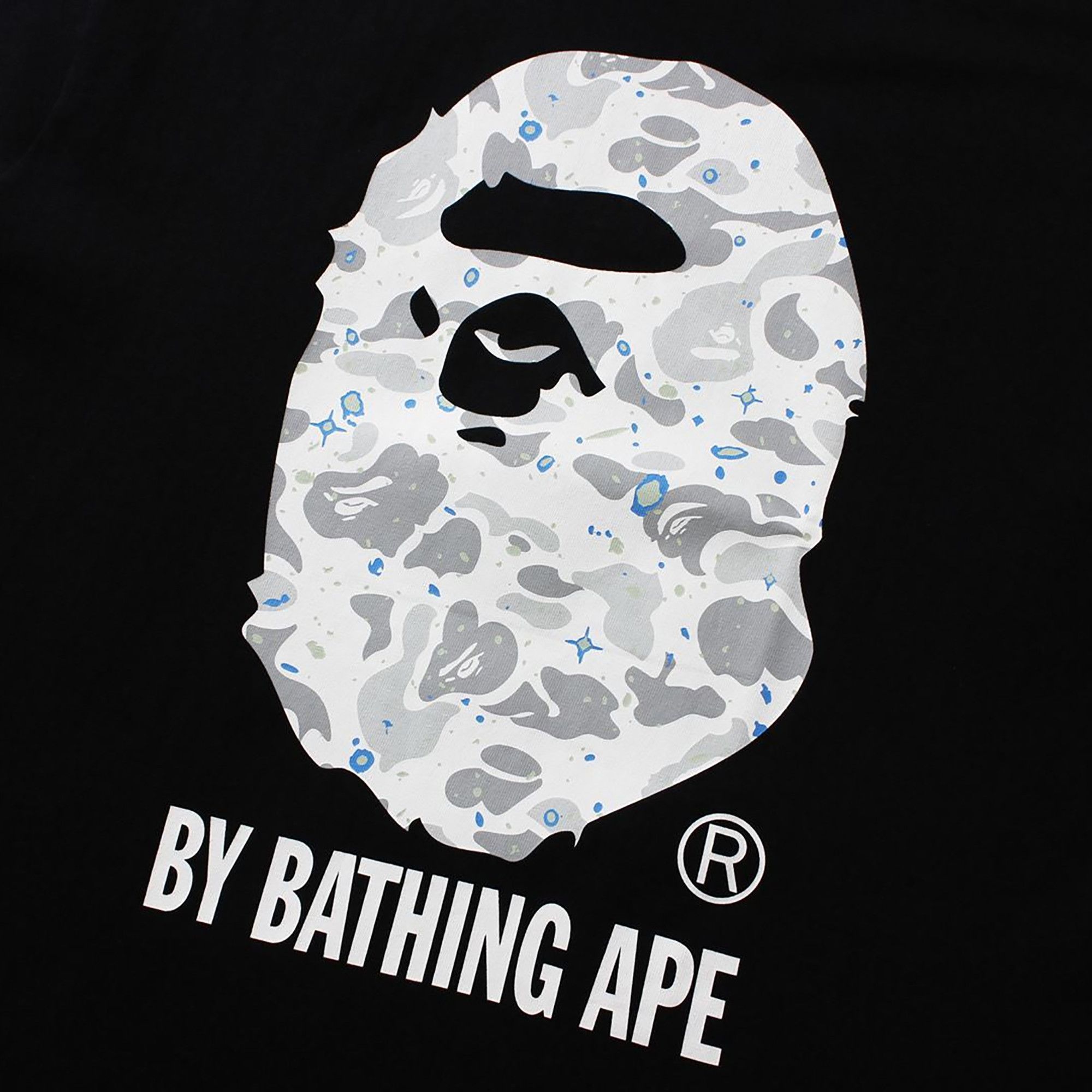 Buy BAPE Space Camo By Bathing Ape Tee 'Black' - 1H80 110