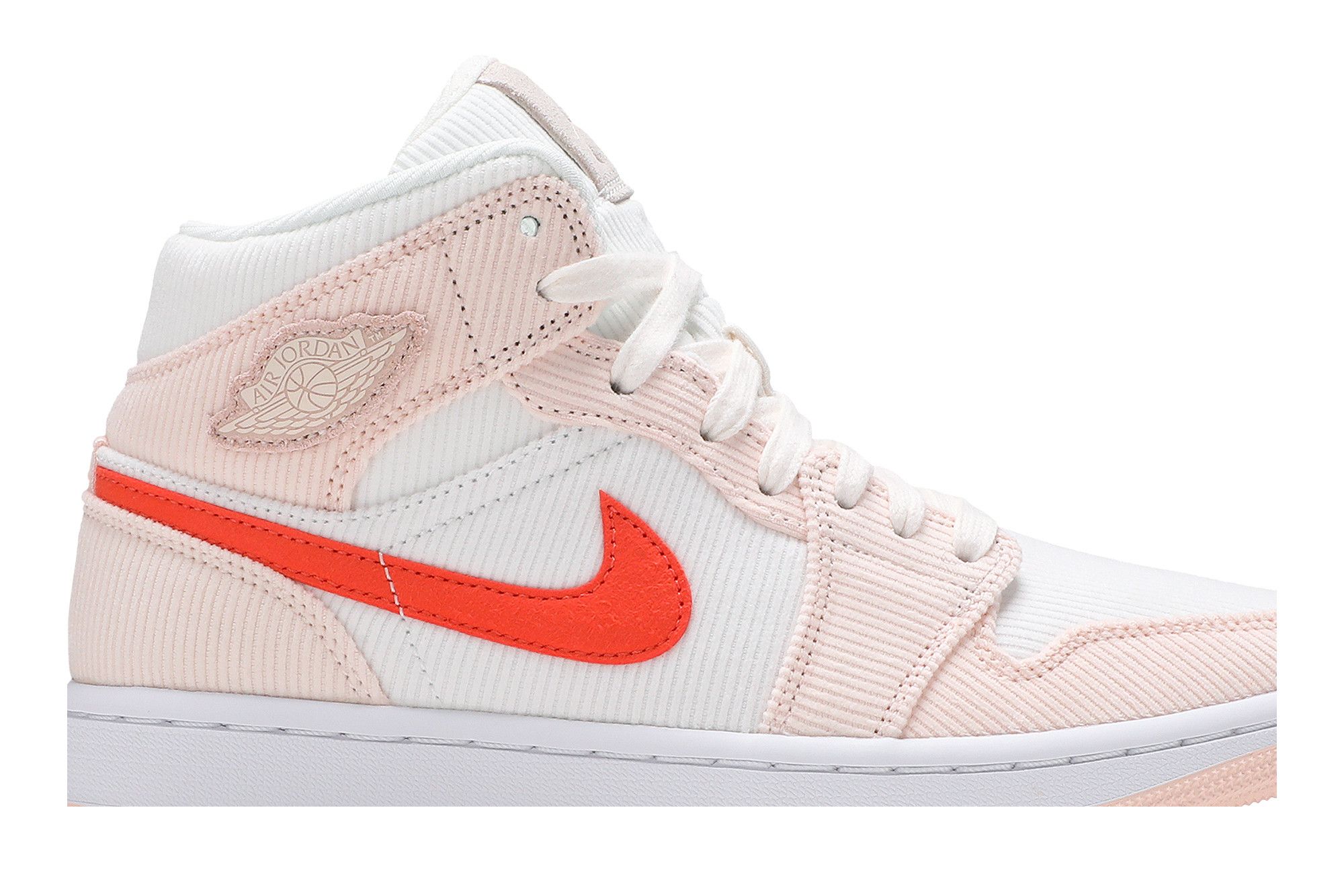 国内発送 関税込 NIKE WMNS AIR JORDAN 1 MID CORDUROY 💯Nike Jordan 1 Mid SE Corduroy Sail DA8009-108 Size 6.5 W