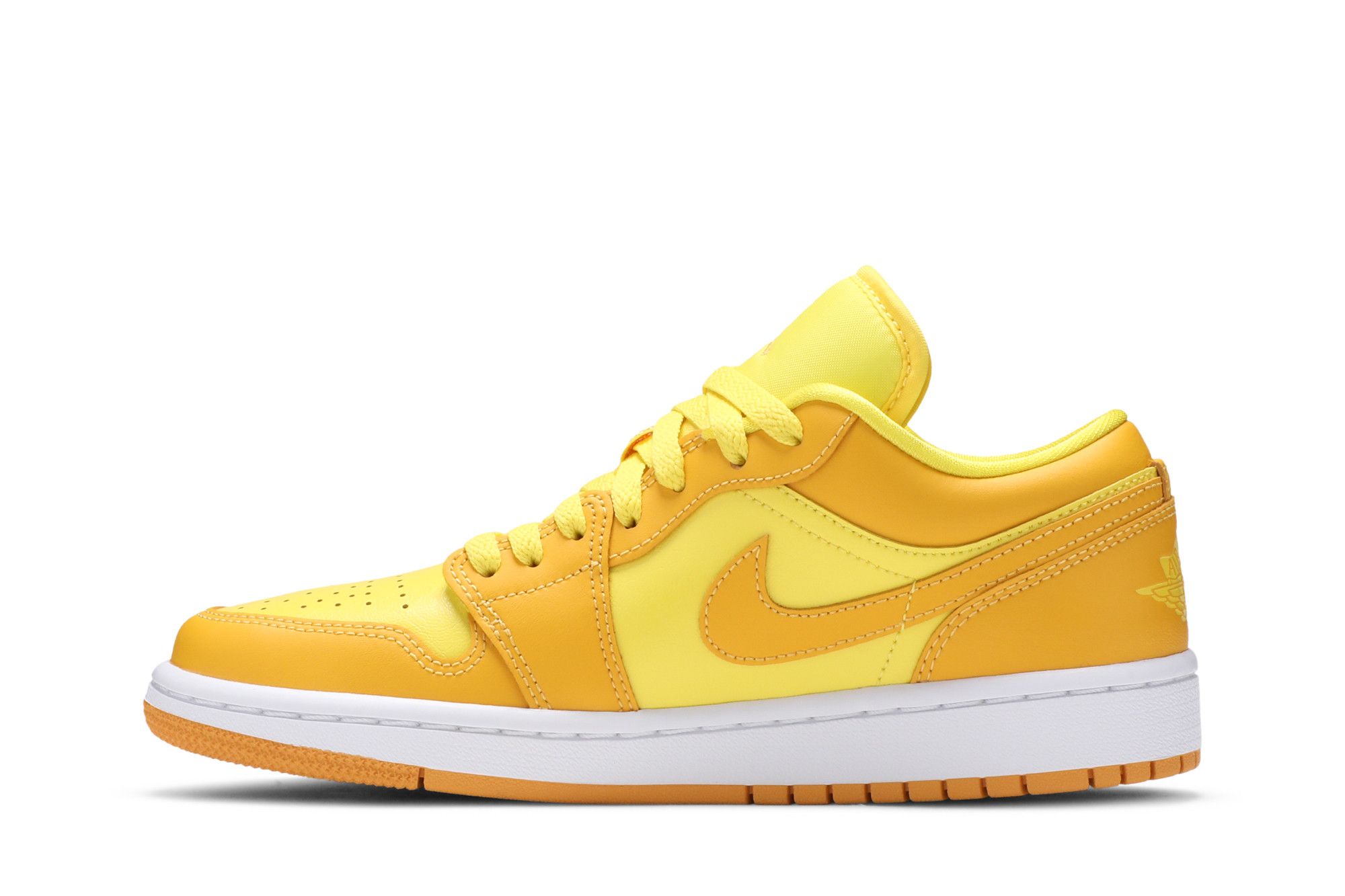 Bright yellow jordans discount