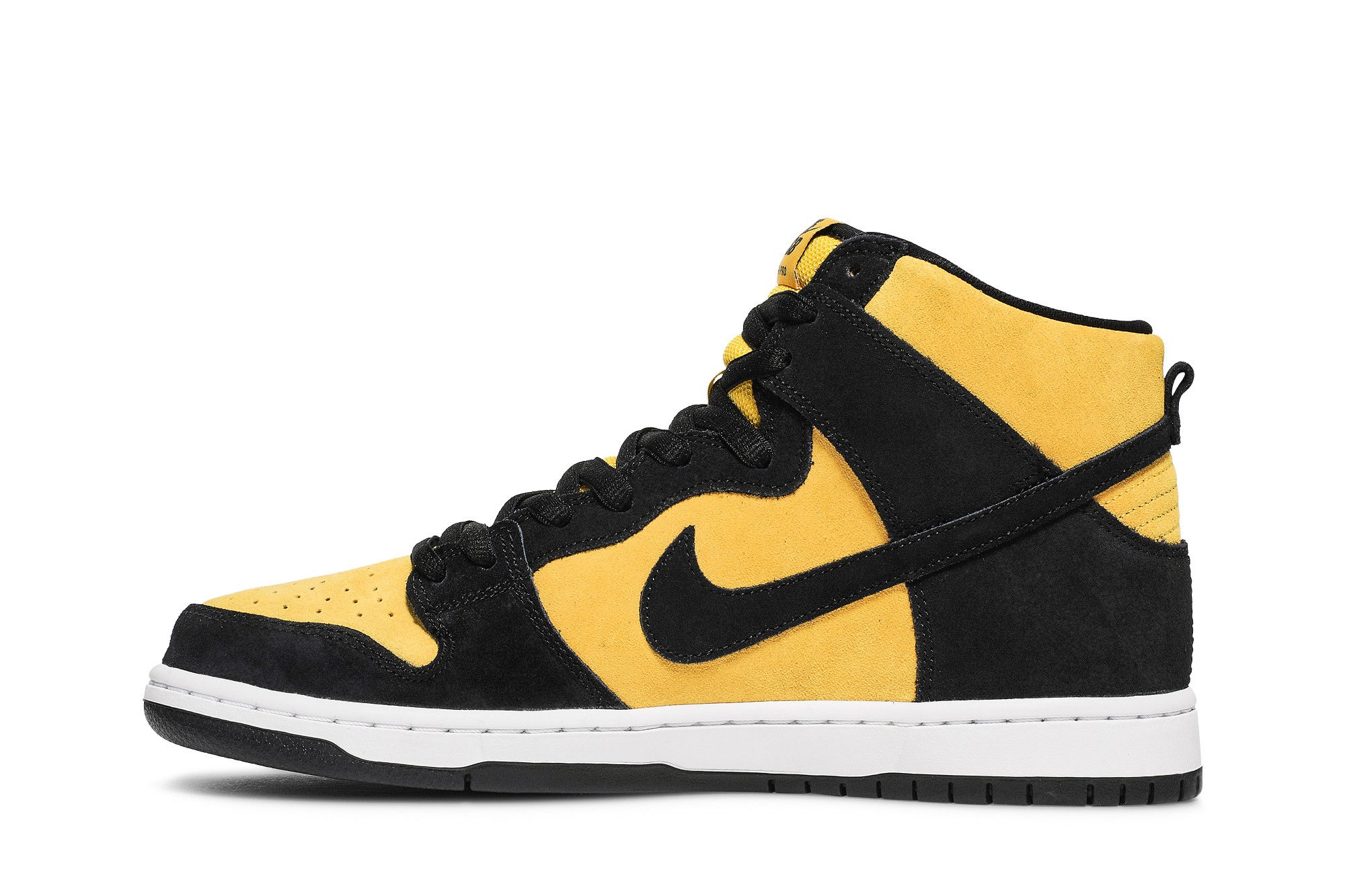 Nike dunks high yellow and black 2025