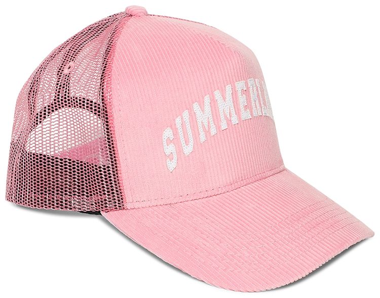 Nahmias Summerland Corduroy Trucker Hat Pink