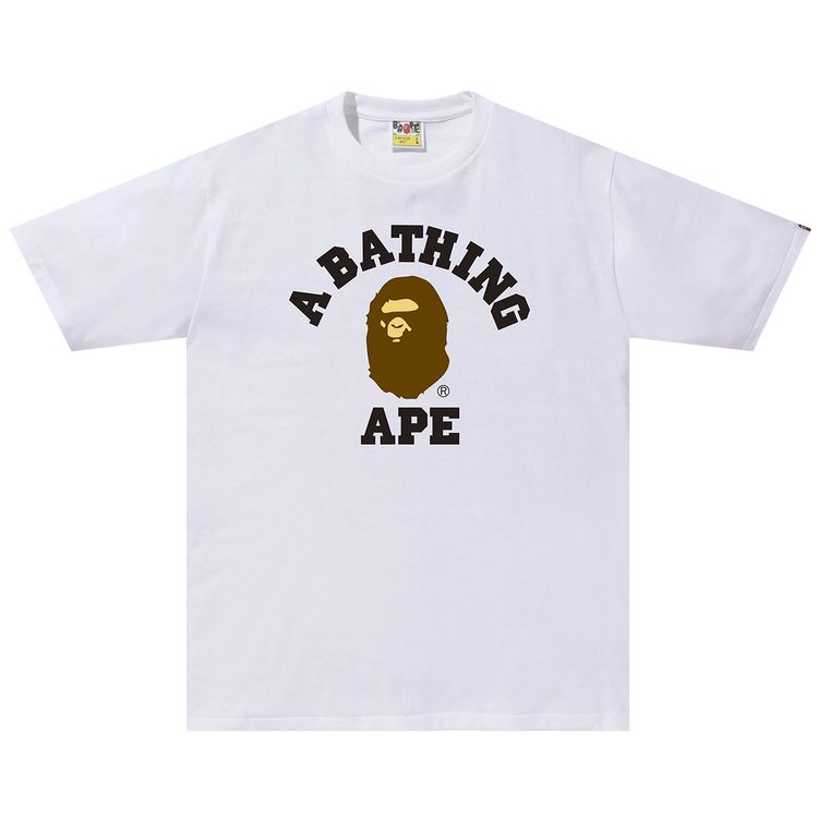 BAPE College Tee White