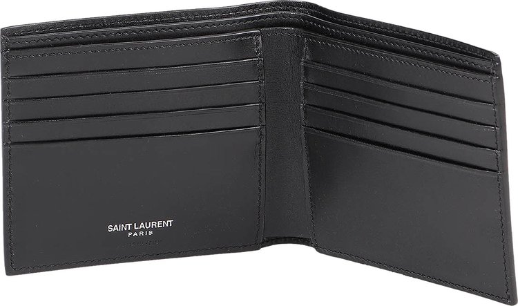 Saint Laurent Ultrasoft Monogram Bifold Wallet Nero