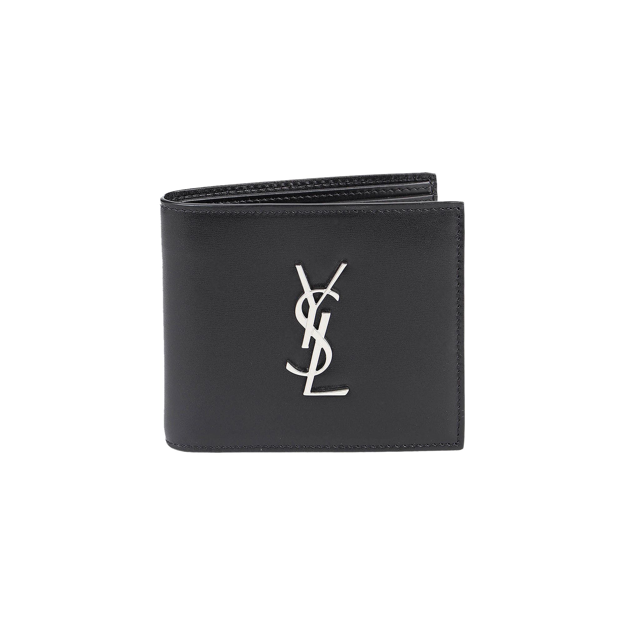 Buy Saint Laurent Ultrasoft Monogram Bifold Wallet 'Nero' - 453276