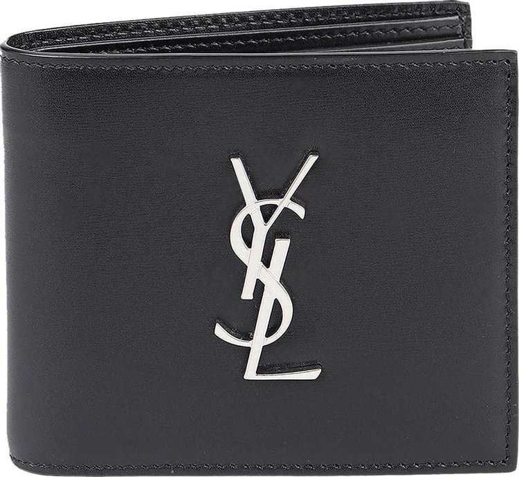 Saint Laurent Ultrasoft Monogram Bifold Wallet Nero