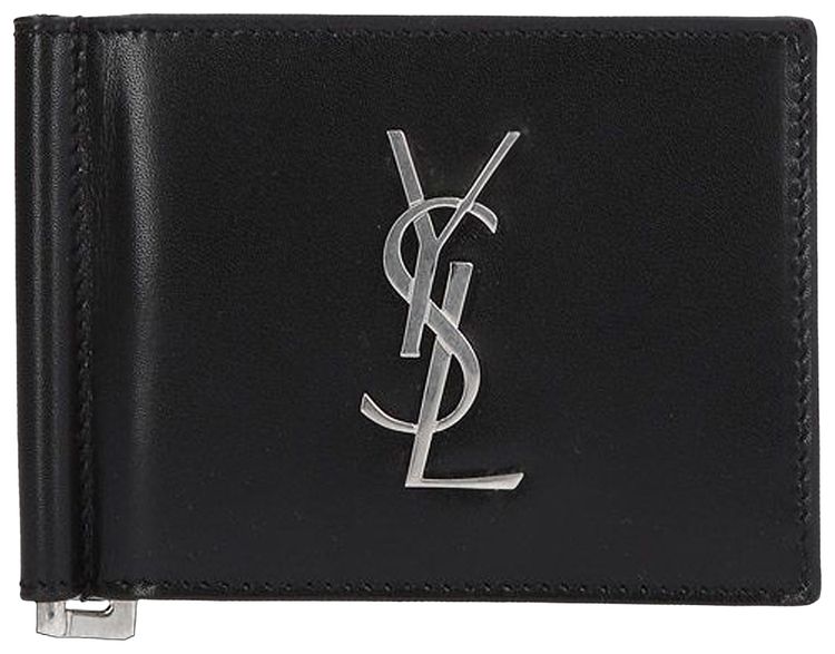 Saint Laurent Monogram Logo Wallet Black