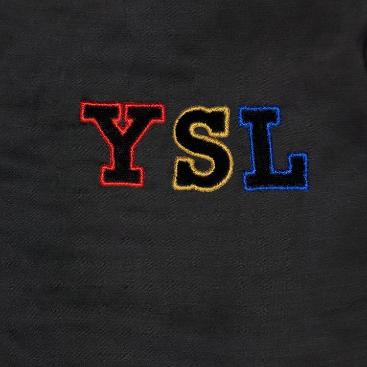 Saint Laurent Teddy Patch Jacket Black