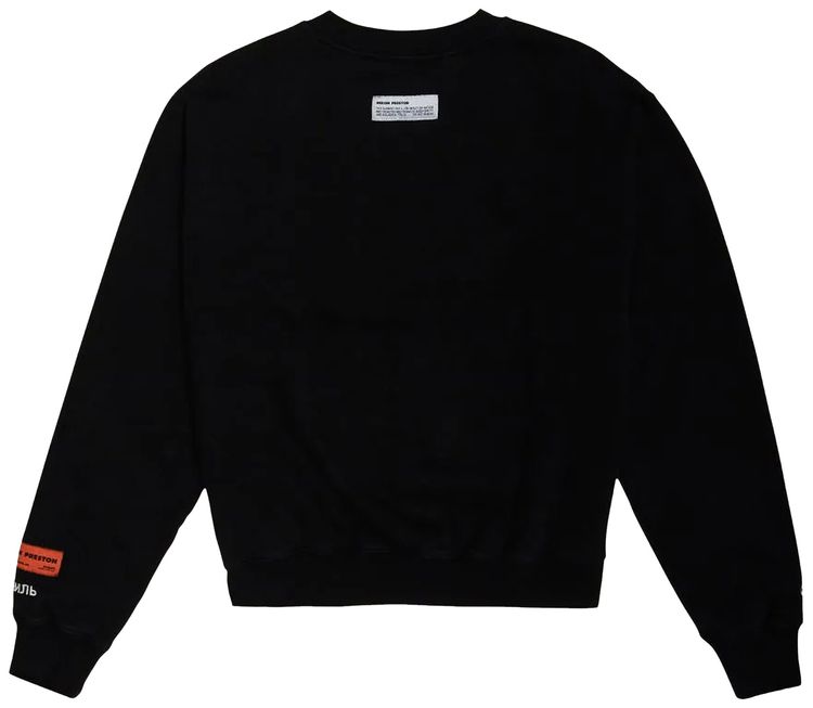 Heron Preston Split Herons Crewneck BlackOrange
