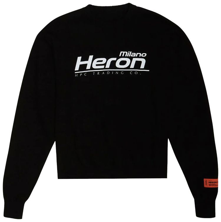 Heron Preston Trading Medium Knit Crewneck BlackWhite