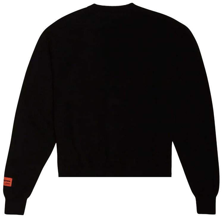 Heron Preston Trading Medium Knit Crewneck BlackWhite