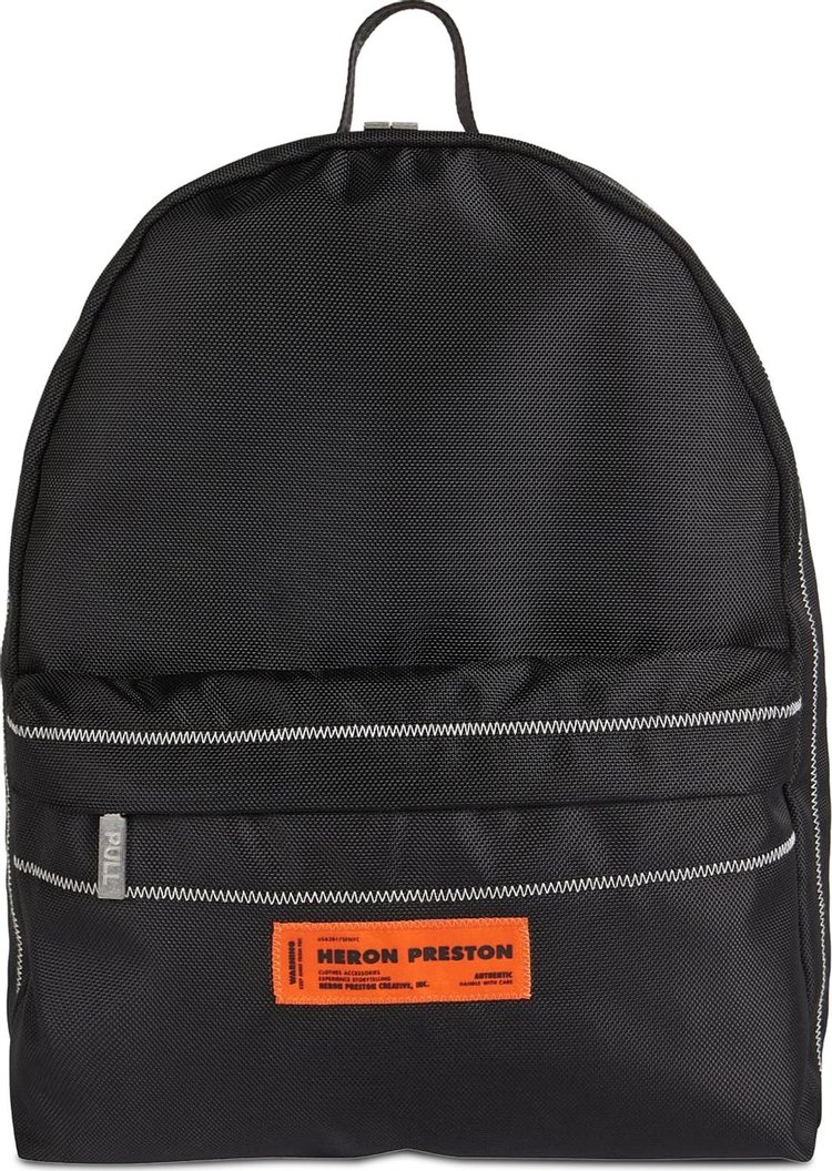 Heron Preston Logo Nylon Backpack Black