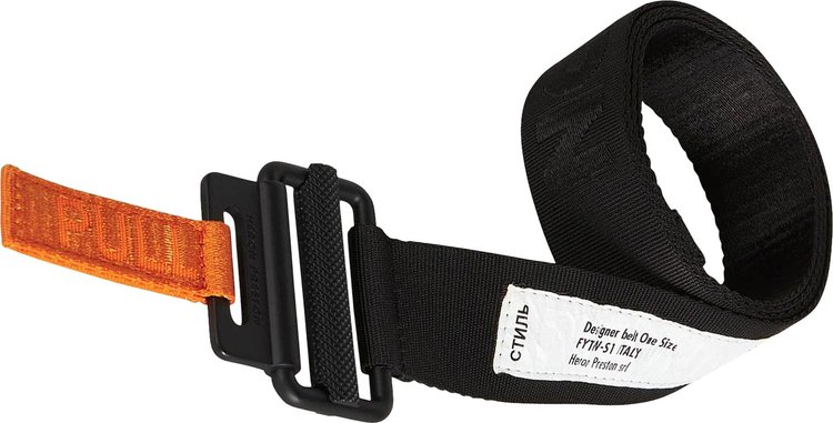 Heron Preston 4cm Classic Buckle Tape Belt 'Black'