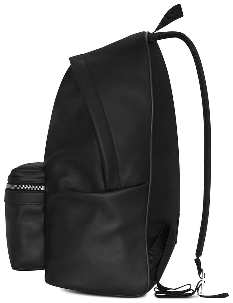 Saint Laurent Leather City Backpack Black