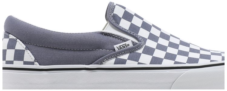 Vans Classic Slip On Checkerboard   Blue Granite