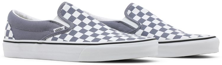 Vans Classic Slip On Checkerboard   Blue Granite