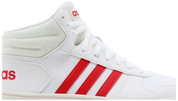 Adidas Hoops 20 Mid White Vivid Red