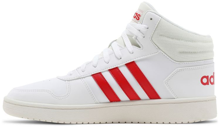 Adidas Hoops 20 Mid White Vivid Red