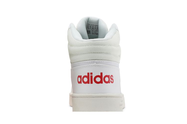 Adidas Hoops 20 Mid White Vivid Red