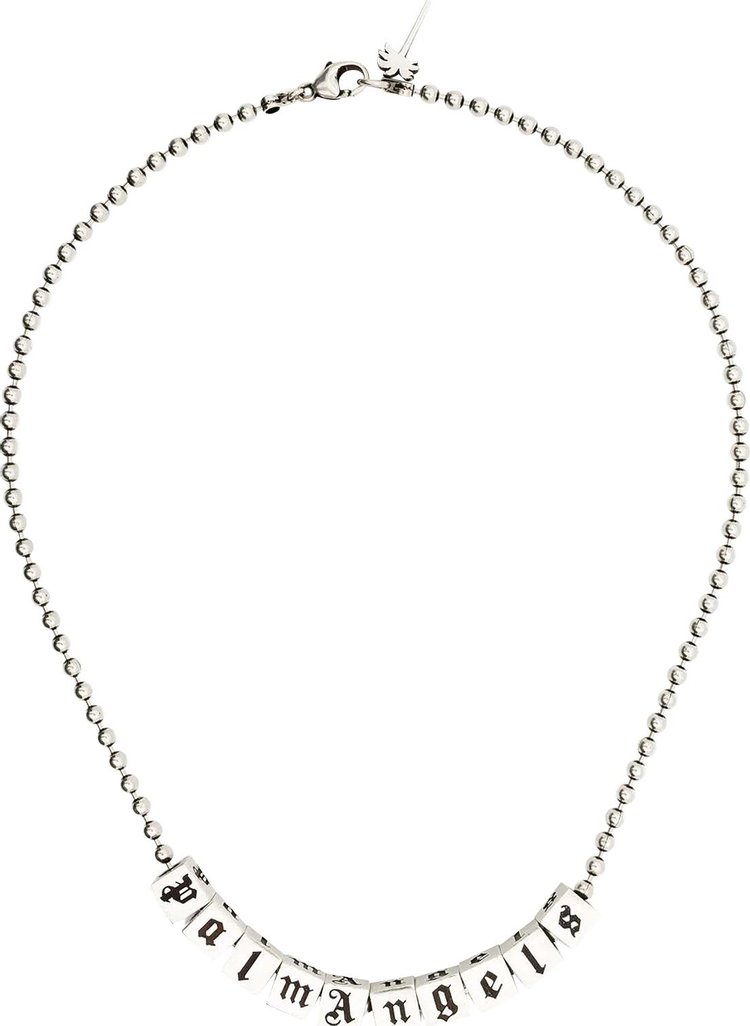 Buy Palm Angels Dice Logo Necklace 'Silver' - PWOB027F21MET0017272 | GOAT