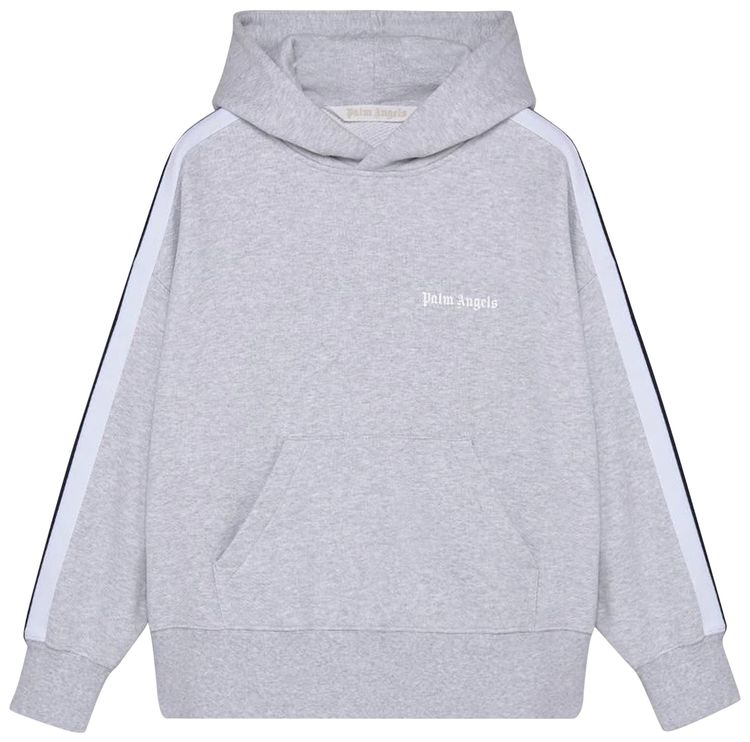 Palm Angels Track Hoodie Melange GreyWhite