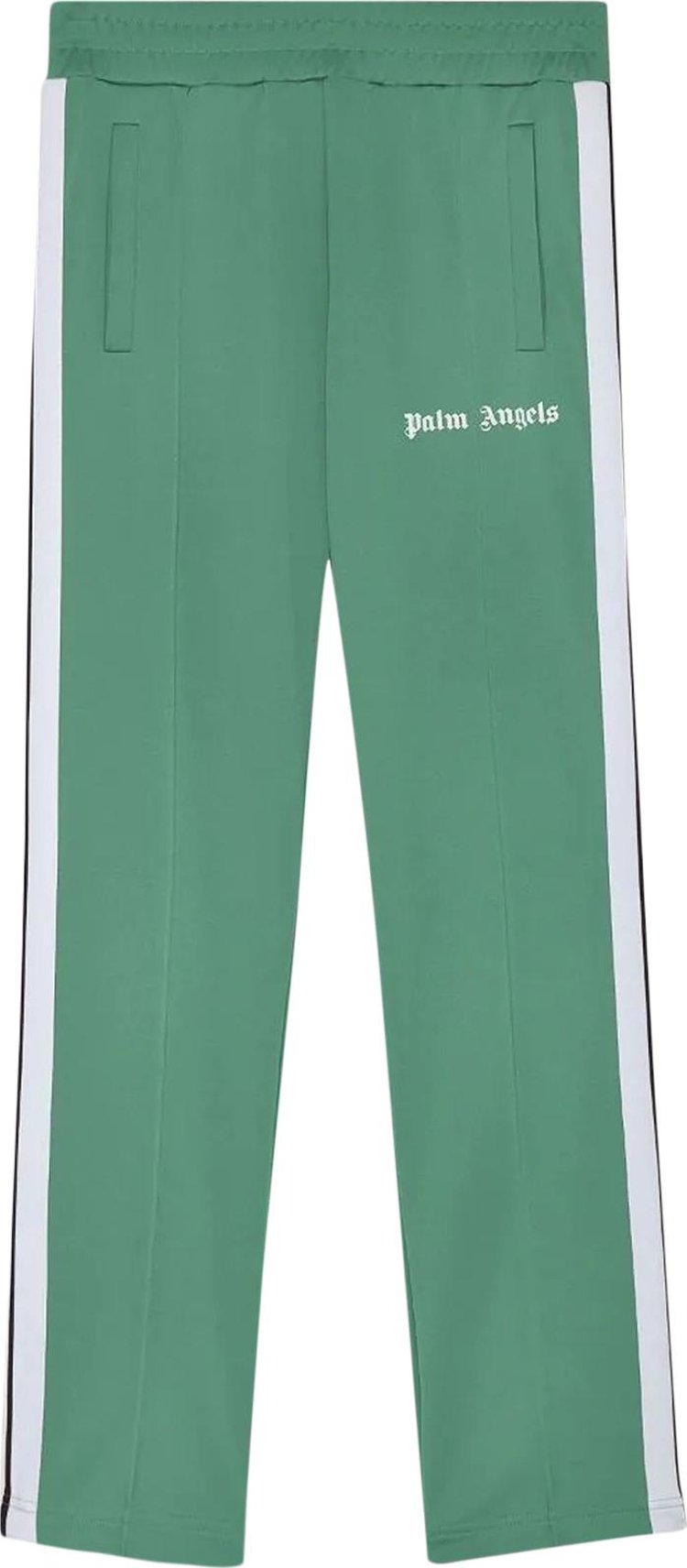 Palm Angels Classic Track Pants 'Green/White'