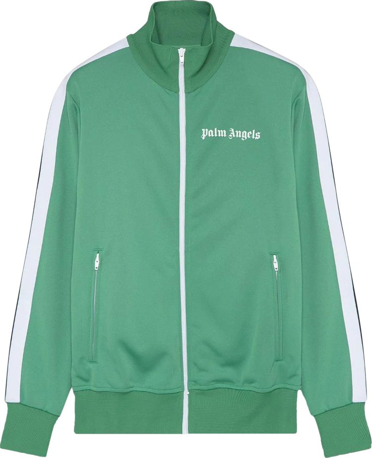 Palm Angels Classic Track Jacket 'Green/White'