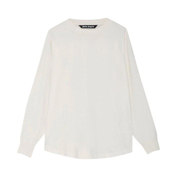 Palm Angels GD Classic Logo Over Long-Sleeve Tee 'Off White'