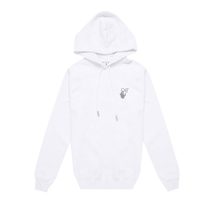 Off White Chine Arrows Reg Hoodie WhiteMulticolor