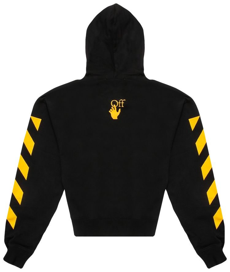 Off White Caravaggio Painting Over Hoodie BlackMulticolor