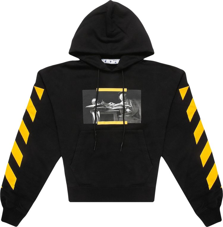 Off-White Caravaggio Painting Over Hoodie 'Black/Multicolor' - OMBB037F21FLE0111084 - Black | GOAT