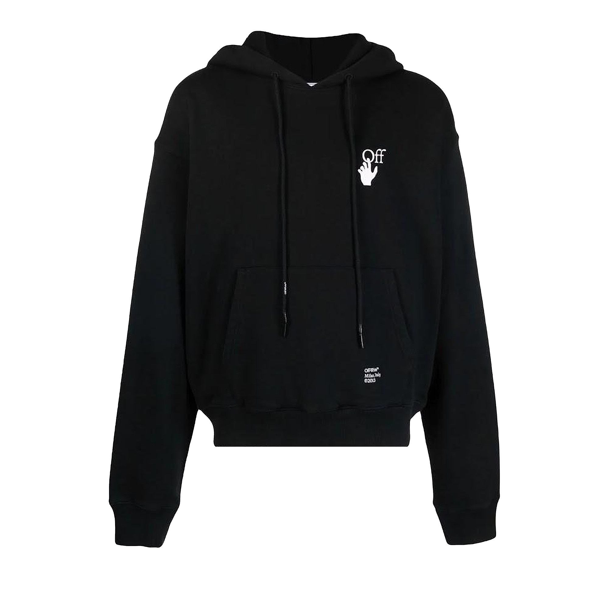 Buy Off-White Caravaggio Arrow Over Hoodie 'Black/White Buy Off-White Caravaggio Arrow Over Hoodie 'Black/White