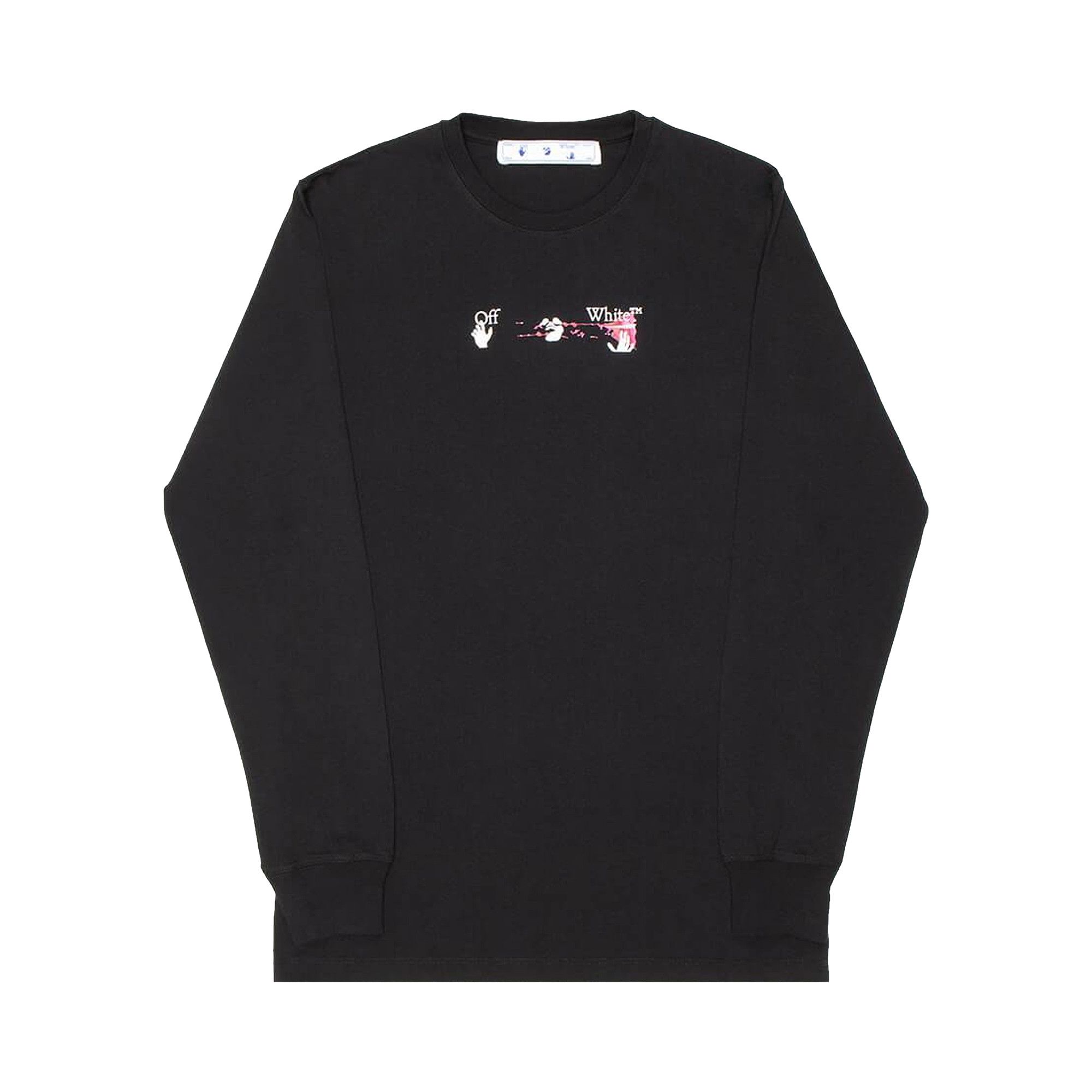 い出のひと時に、とびきりのおしゃれを！ Buy Off-White Acrylic Arrow Long-Sleeve Tee 'Black/Fuchsia トップス