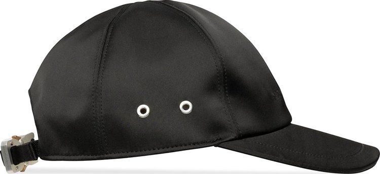 1017 ALYX 9SM Satin Logo Hat With Buckle Black