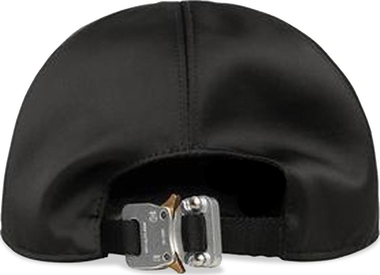 1017 ALYX 9SM Satin Logo Hat With Buckle Black