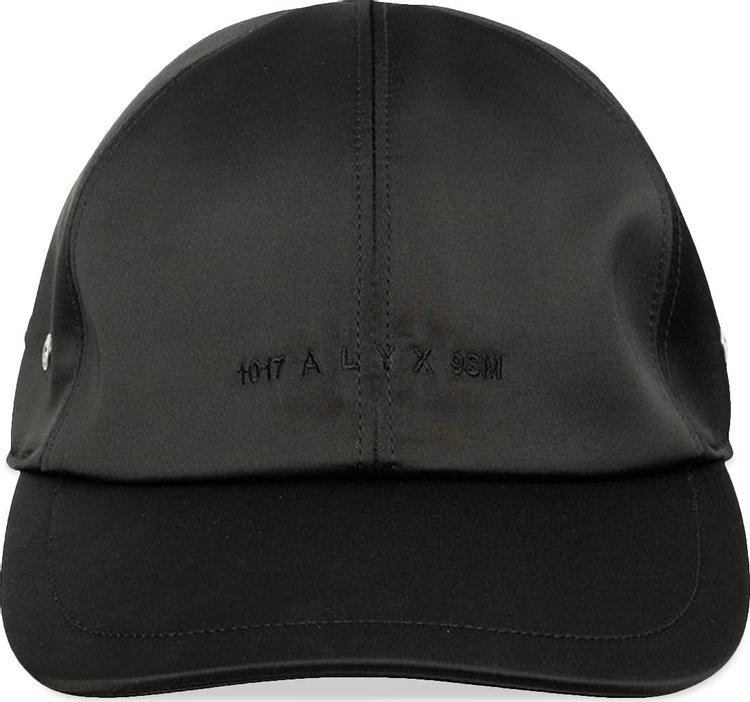 1017 ALYX 9SM Satin Logo Hat With Buckle 'Black'