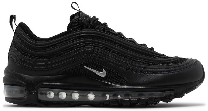 black and silver air max 97
