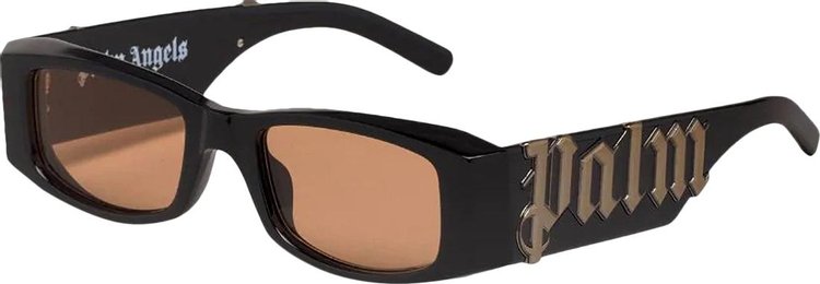Buy Palm Angels Sunglasses 'Black/Orange' - PERI001Y21PLA0011020